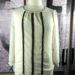 J. Crew Cream Blouse EUC